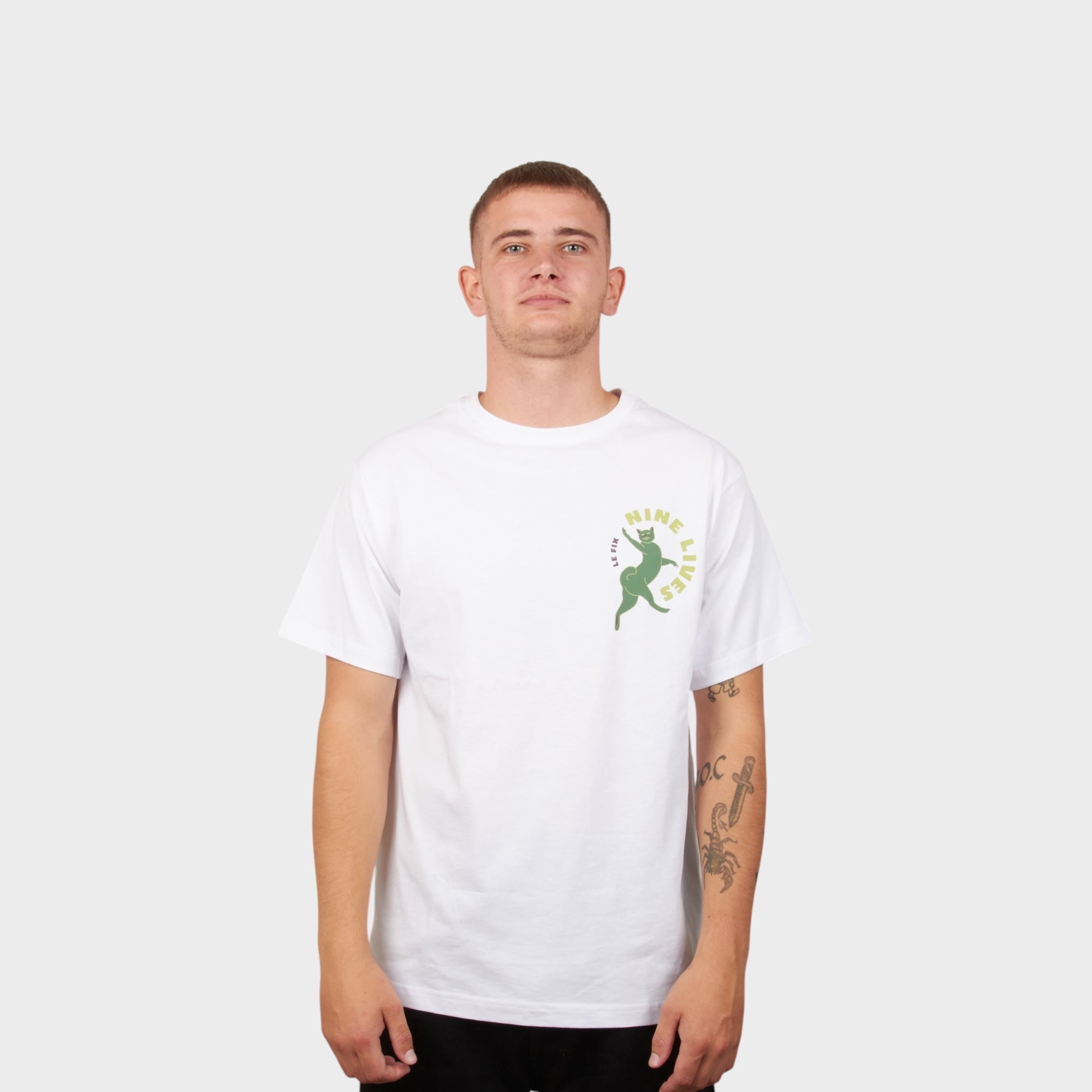 le-fix-nine-lives-t-shirt-wei-katzen-print-baumwolle image 2
