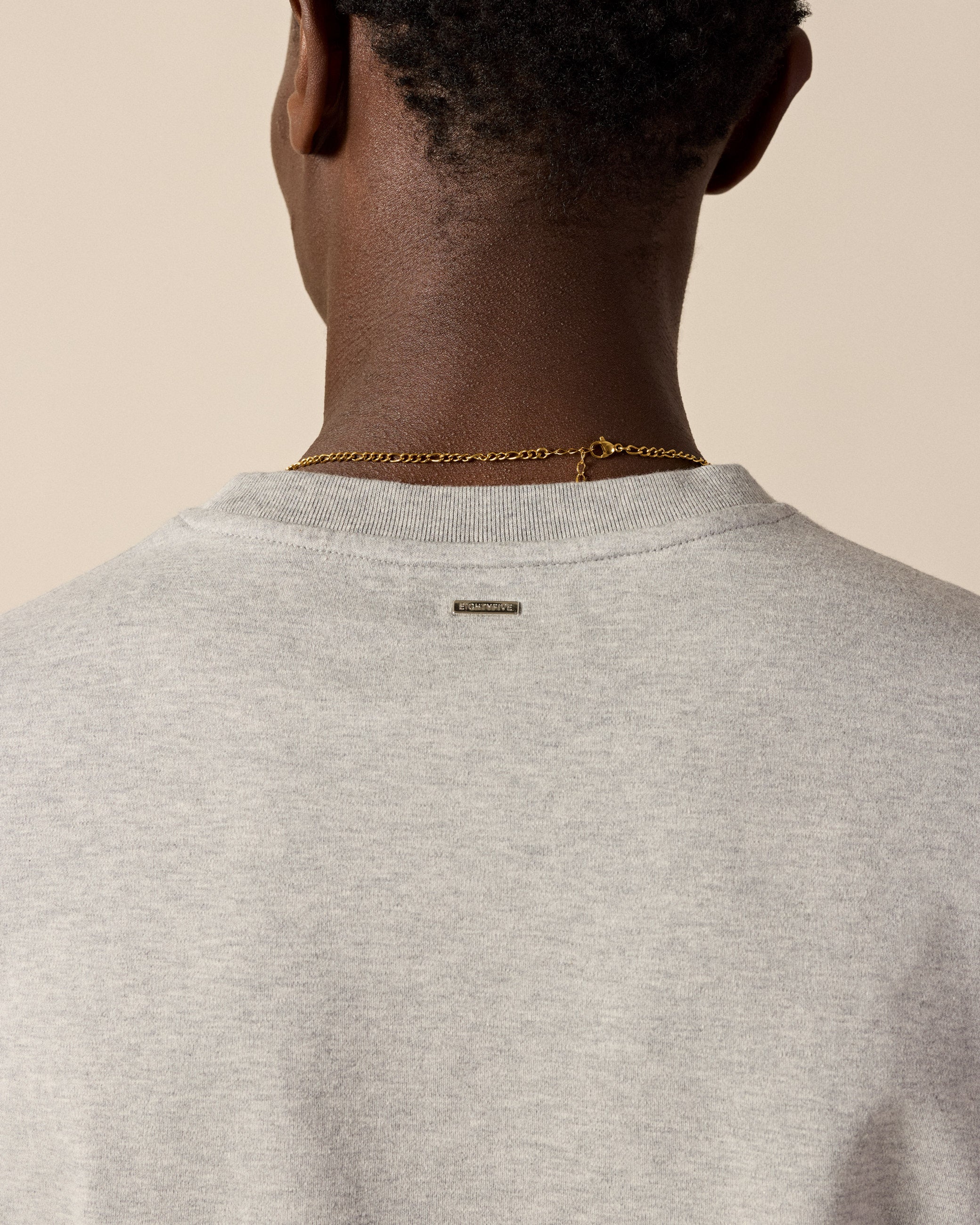 eightyfive-signature-regular-t-shirt-ash-grey-baumwolle image 7