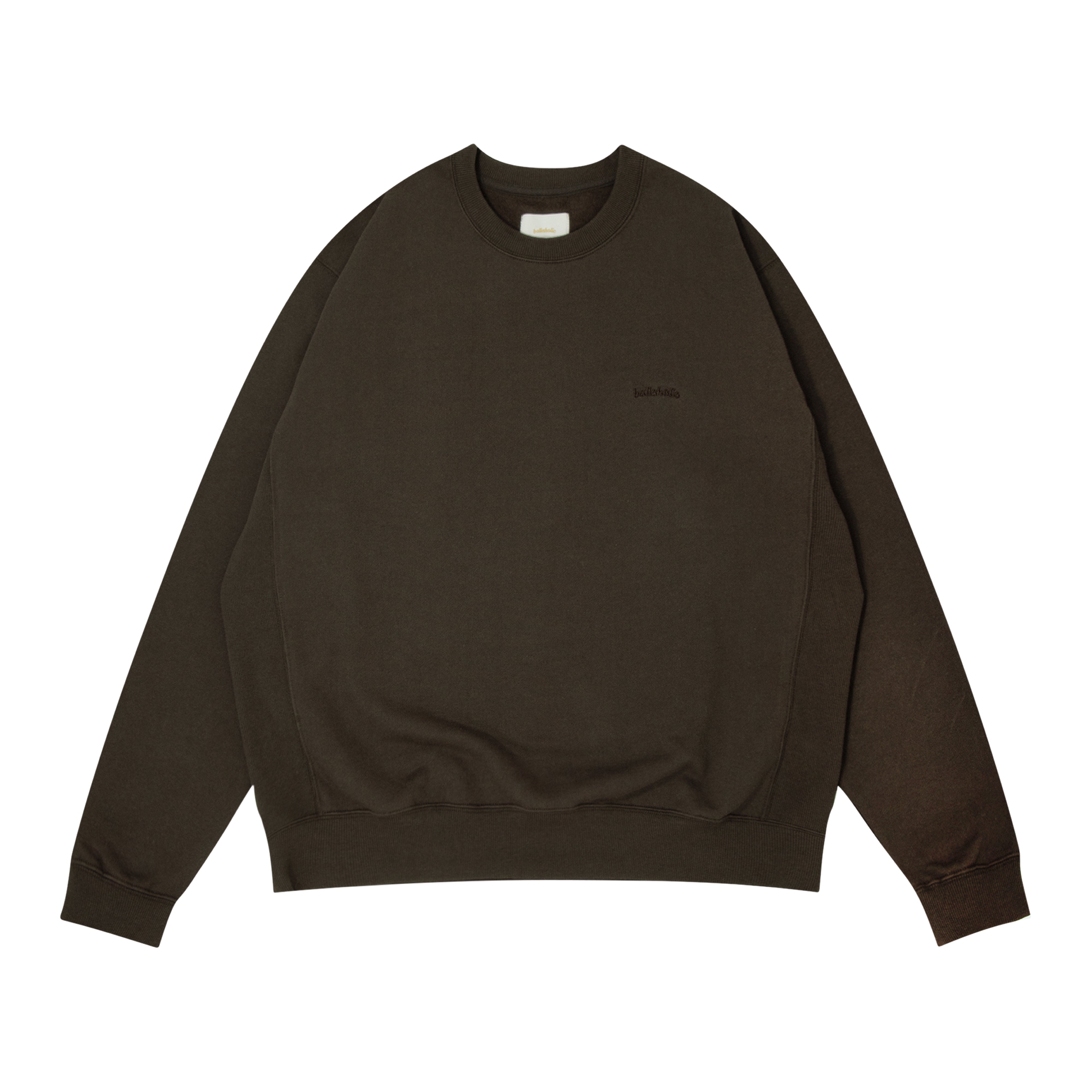 ballaholic-tops-small-logo-sweatshirt-braun-chocolate image 1