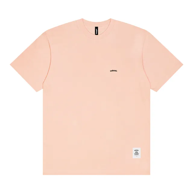 ballaholic-cotton-tees-micro-logo-tee-t-shirt-baby-pink-black image 1