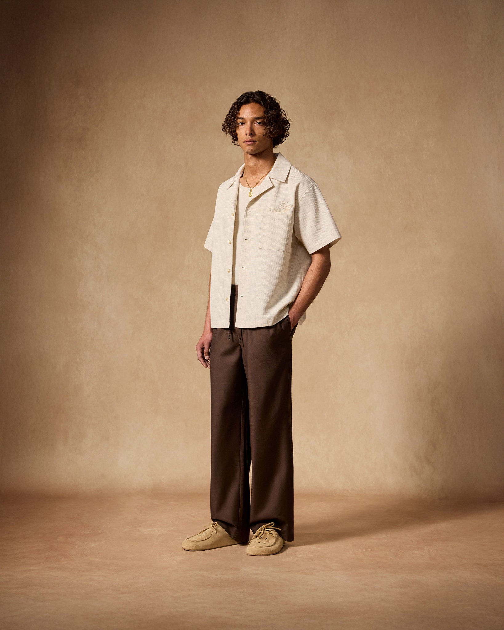 eightyfive-structured-shirt-hemd-ecru-bowling-kragen image 5