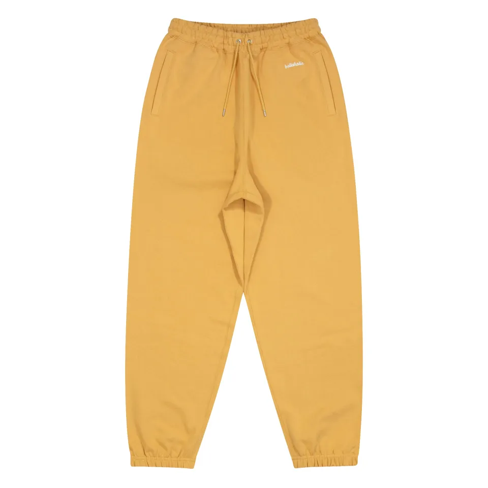 ballaholic-small-logo-sweat-pants-jogginghose-gold-stickerei image 1