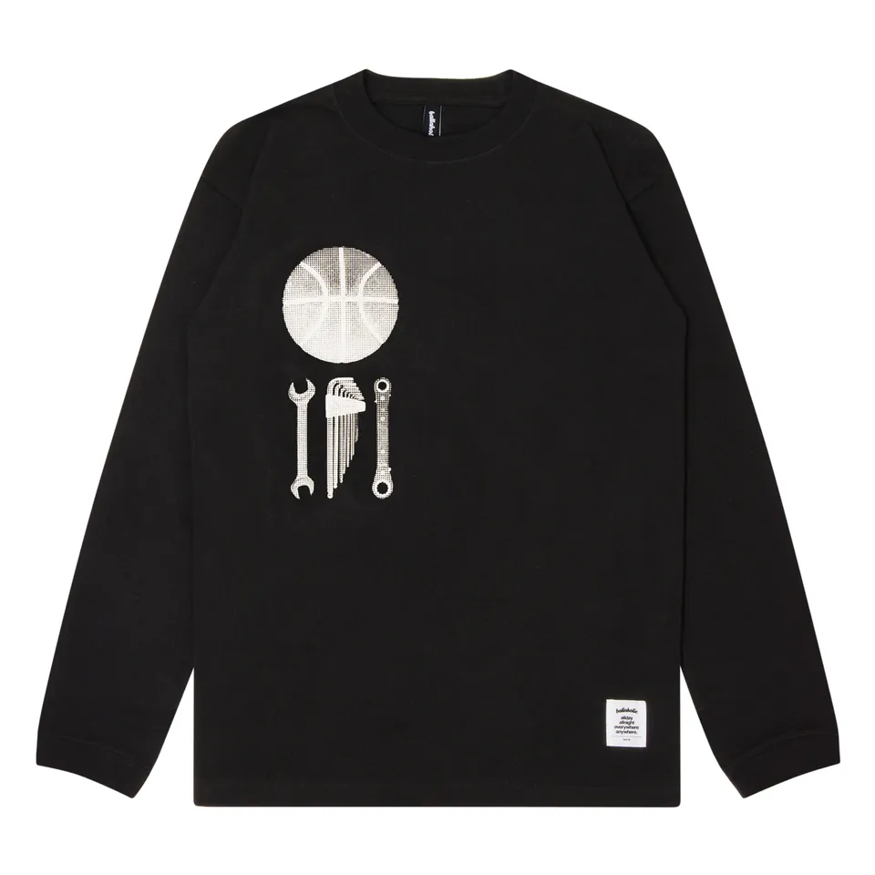 ballaholic-cotton-long-tees-shc-long-tee-shirt-schwarz image 1