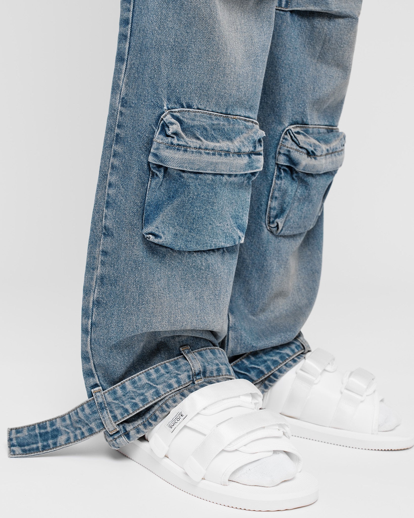 eightyfive-denim-baggy-cargo-pants-light-sand-wash image 6