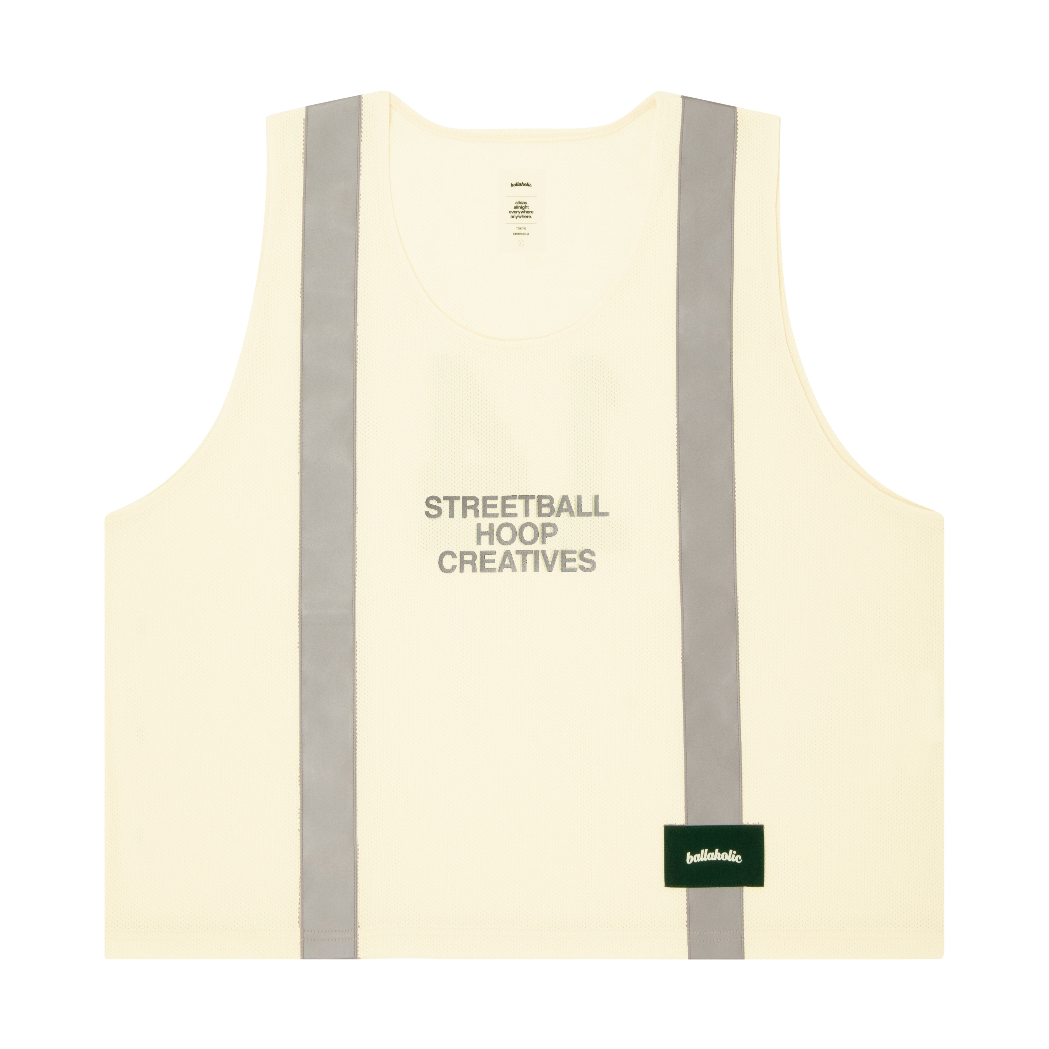 ballaholic-shc-hi-vis-vest-weste-ivory-reflektierend image 1