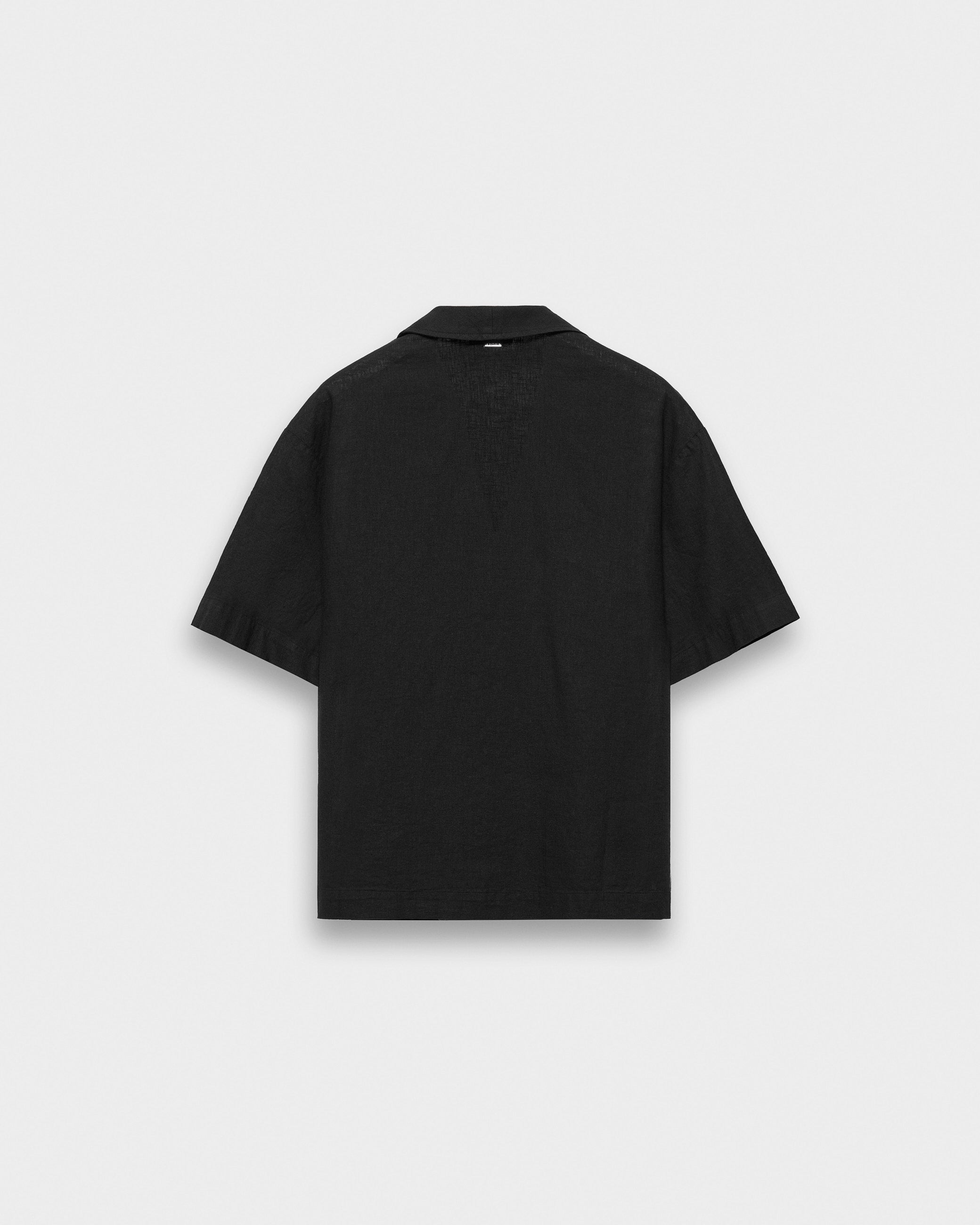 eightyfive-double-breasted-cotton-linen-shirt-hemd-schwarz-relaxed-fit image 2