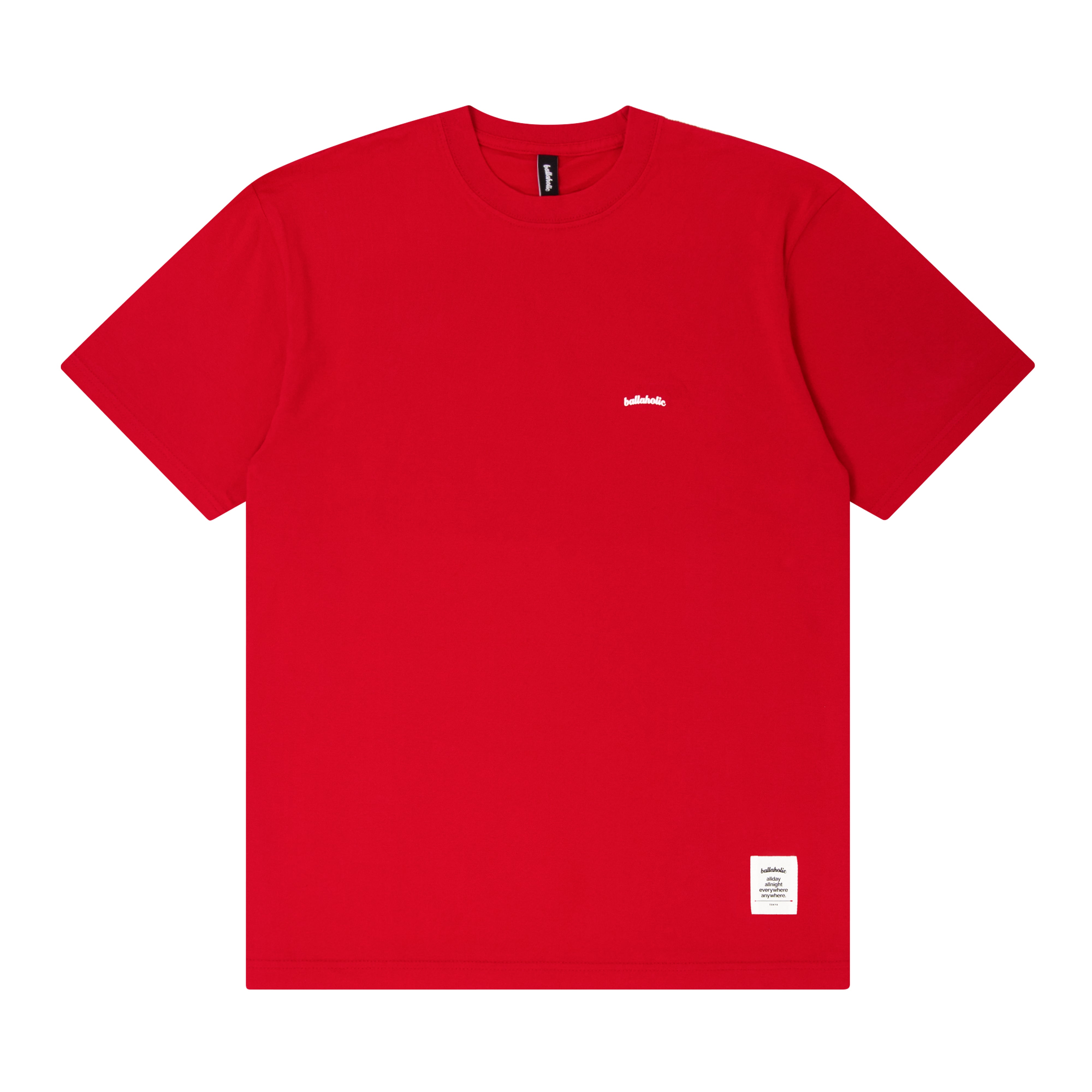 ballaholic-micro-logo-tee-t-shirt-high-red-baumwolle image 1