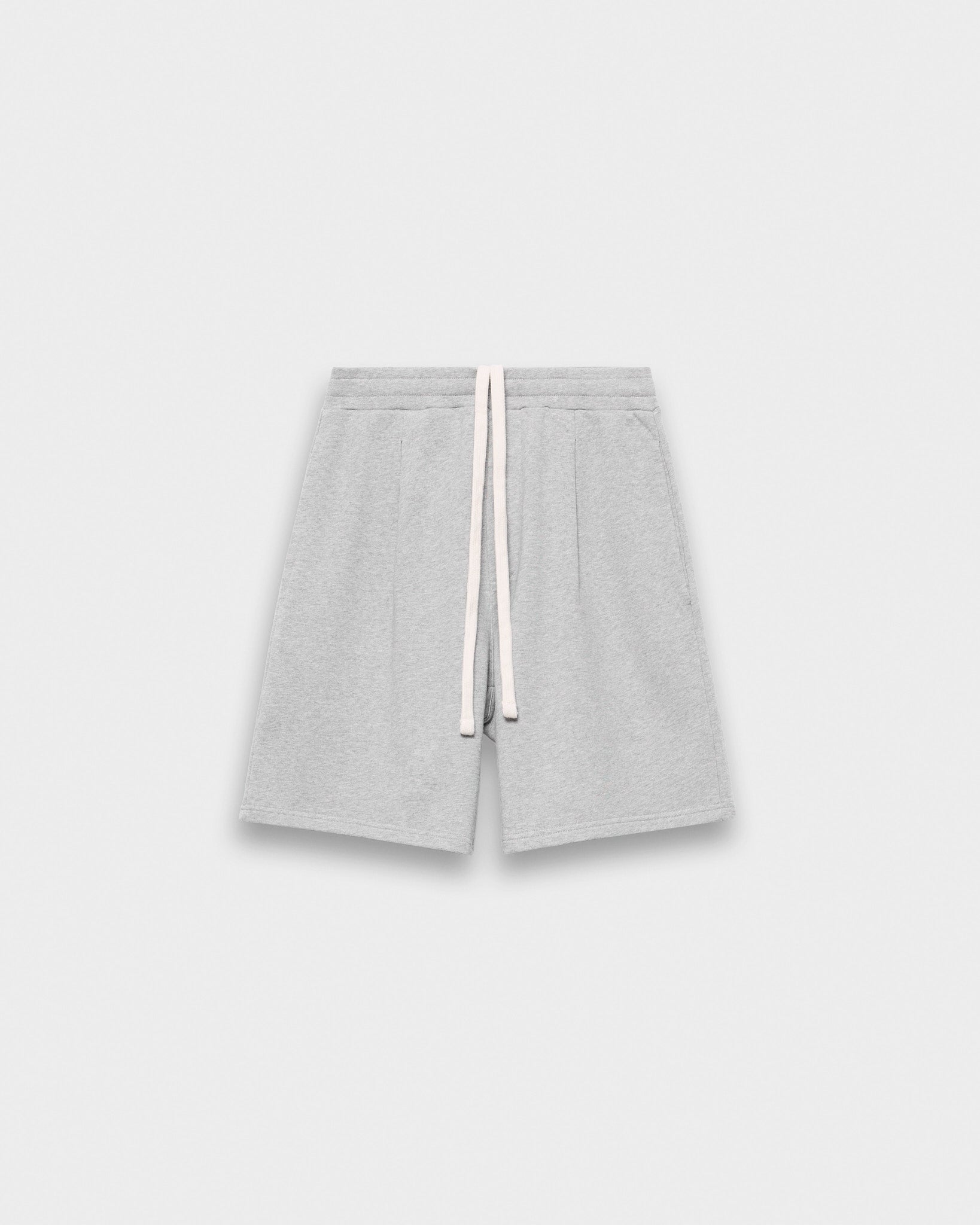 eightyfive-bottoms-pleated-sweatshorts-sporty-grey-relaxed image 1