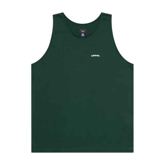 ballaholic-tanks-logo-cotton-tank-top-dark-green-baumwolle image 1