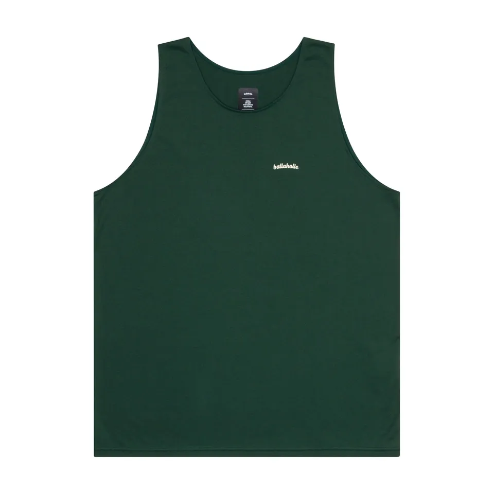 ballaholic-tanks-logo-cotton-tank-top-dark-green-baumwolle image 1