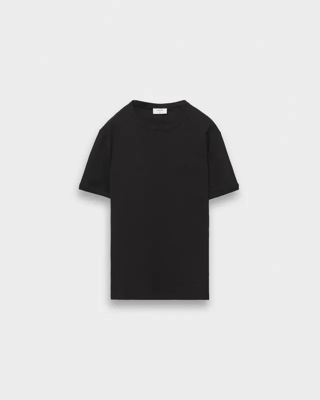 eightyfive-signature-slim-fit-t-shirt-schwarz-baumwolle image 1