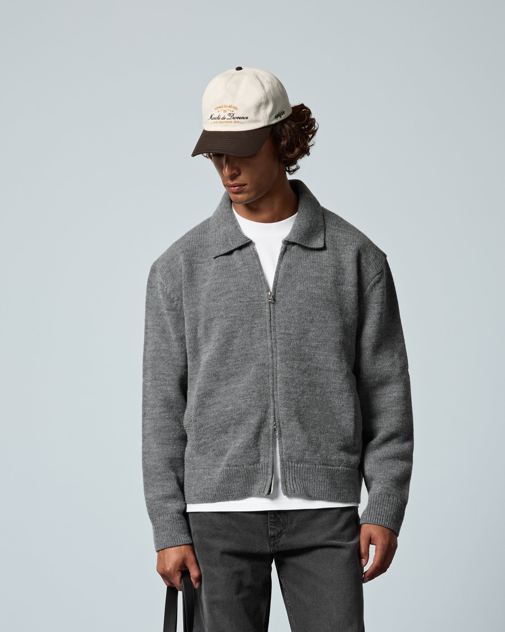 eightyfive-wool-blend-zip-cardigan-strickjacke-grau-relaxed image 3
