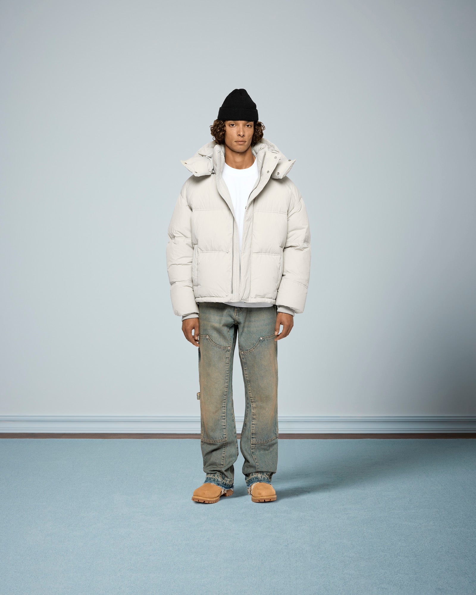eightyfive-nylon-down-puffer-jacket-jacke-grau-m image 5