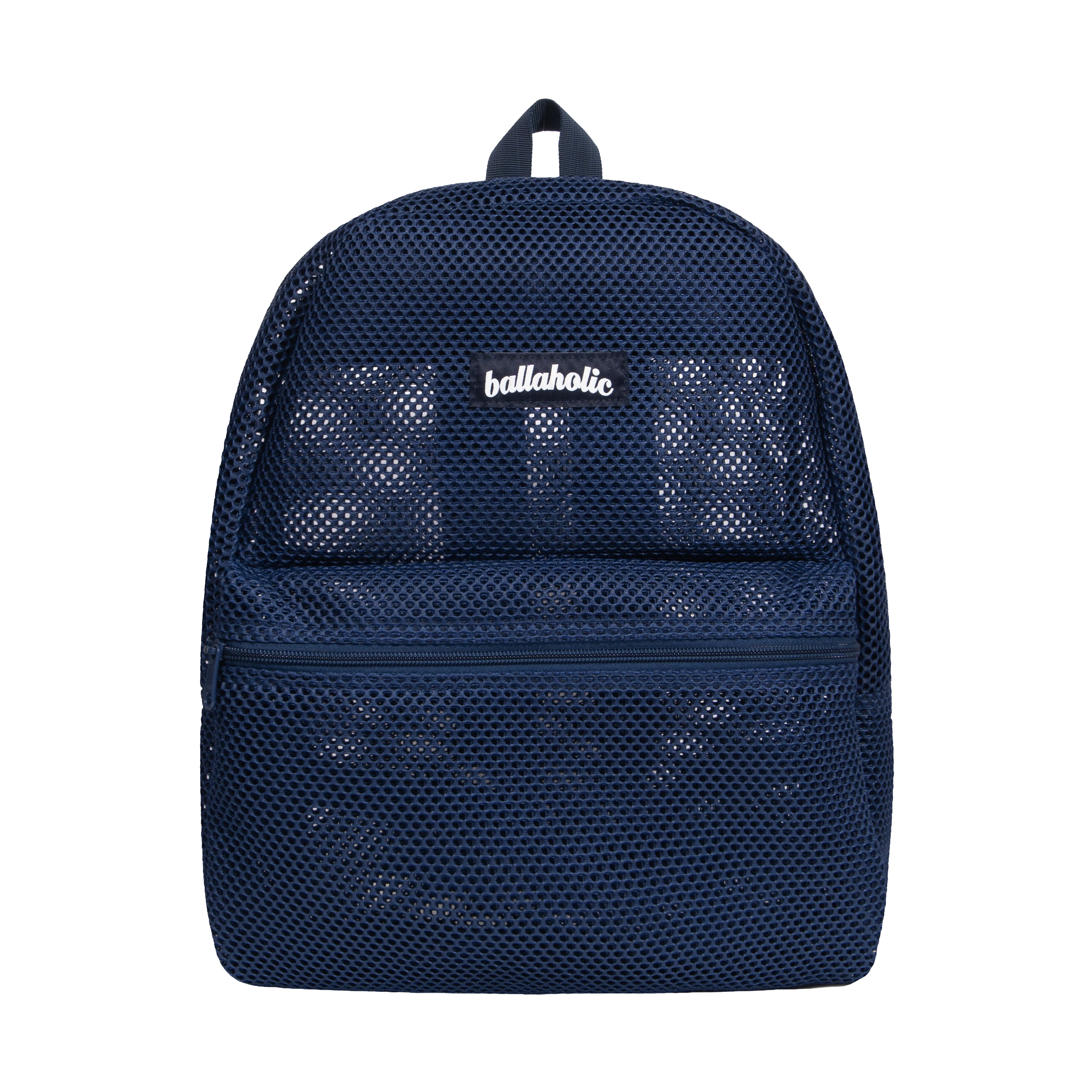 ballaholic-bags-logo-mesh-backpack-rucksack-navy image 1