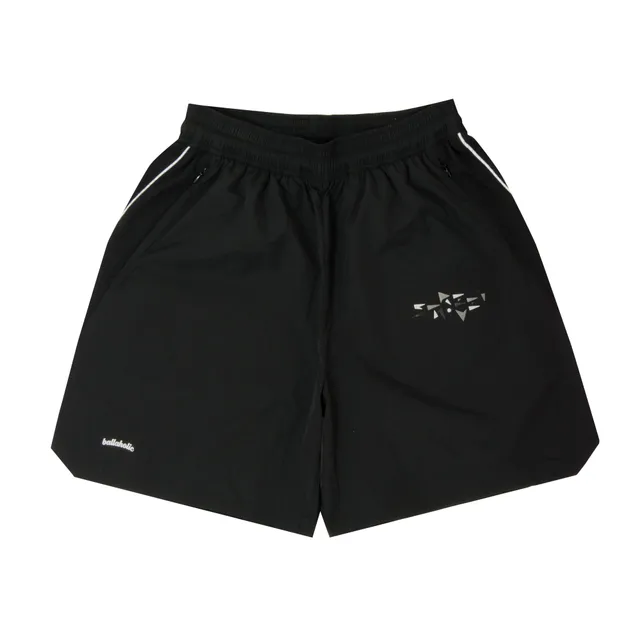 ballaholic-shorts-streetmove-nylon-zip-shorts-schwarz image 1
