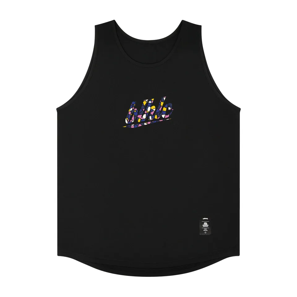 ballaholic-tanks-blhlc-tank-top-schwarz-pink-mosaik image 1