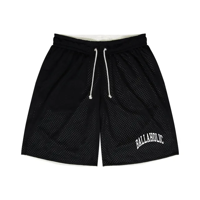ballaholic-college-logo-streetmove-mesh-zip-shorts-schwarz image 1