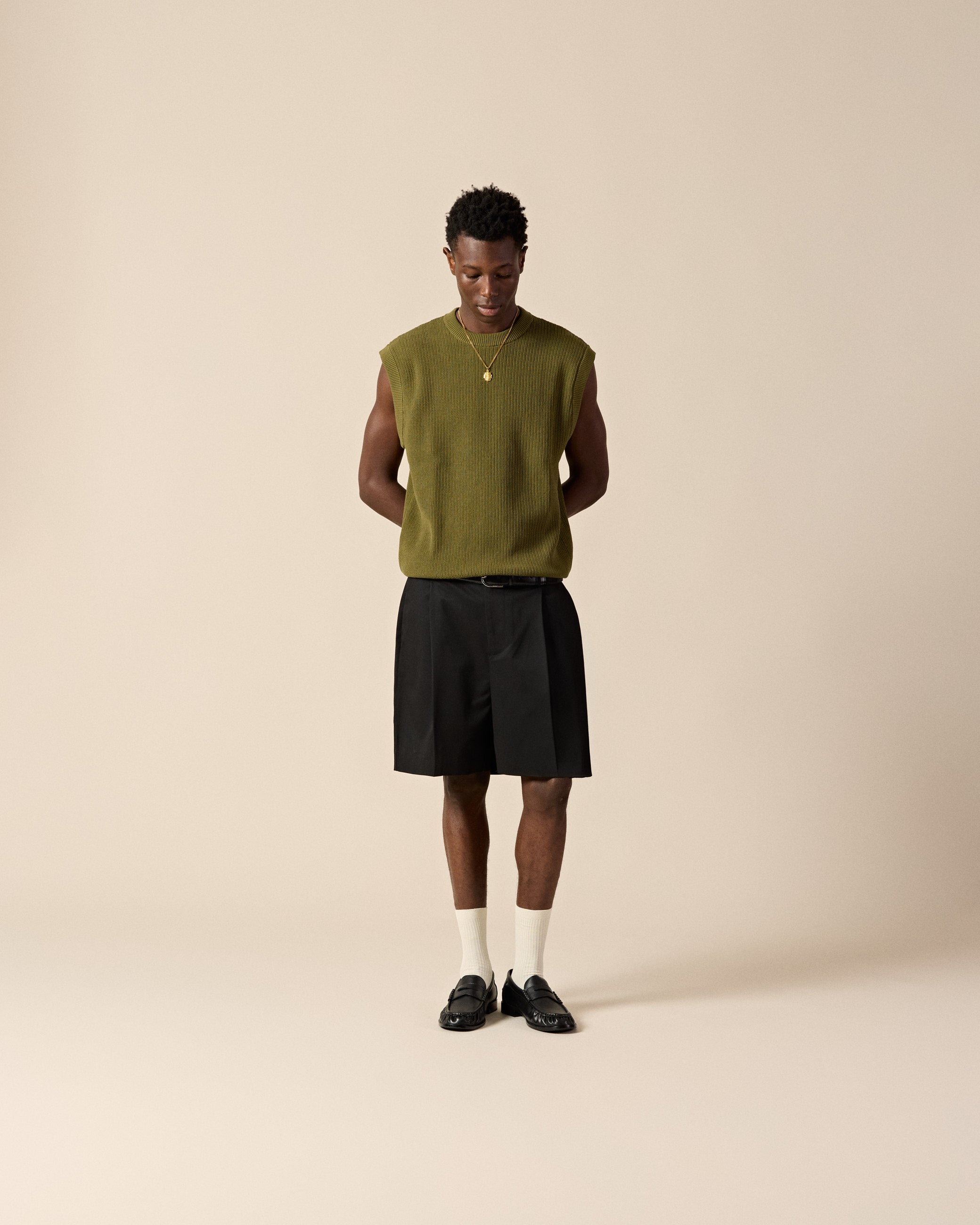 eightyfive-knit-tanktop-tank-top-olive-oversized image 4