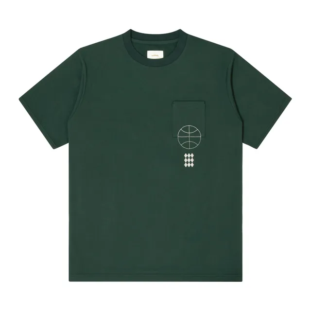 ballaholic-paint-pocket-tee-t-shirt-dark-green image 1