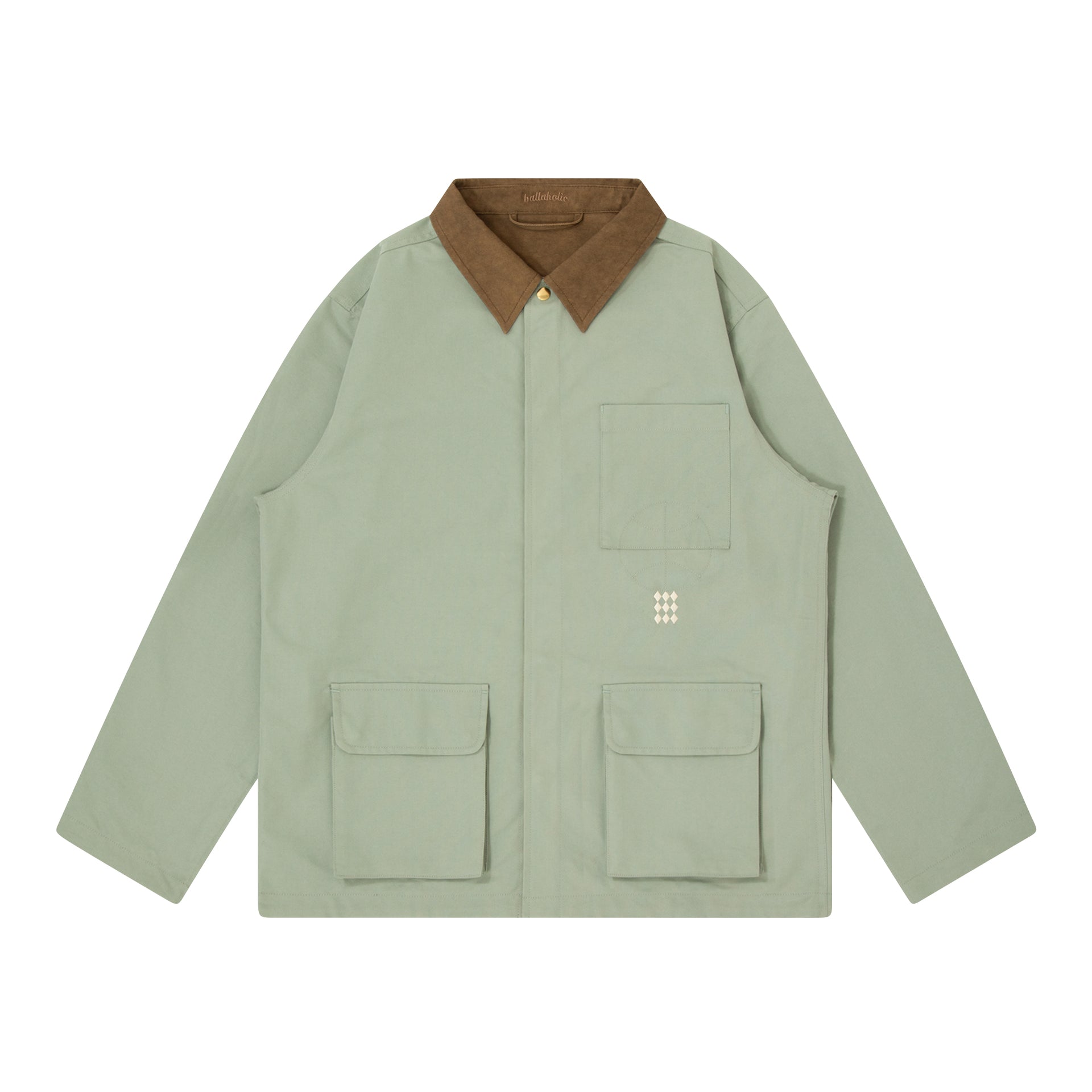 ballaholic-tops-reversible-coverall-jacket-wendejacke-gr-n image 1
