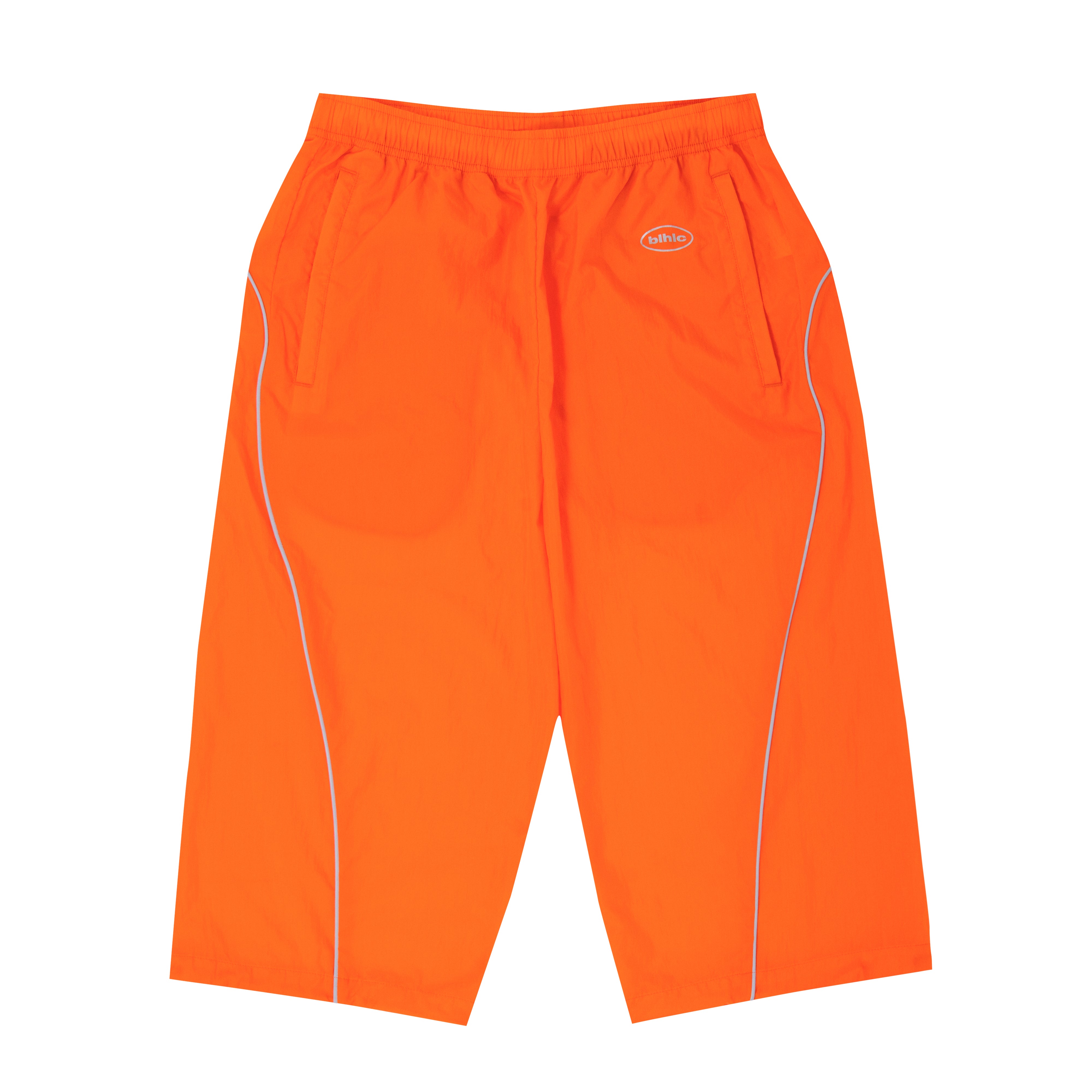 ballaholic-oval-logo-nylon-cropped-pants-hose-orange image 1