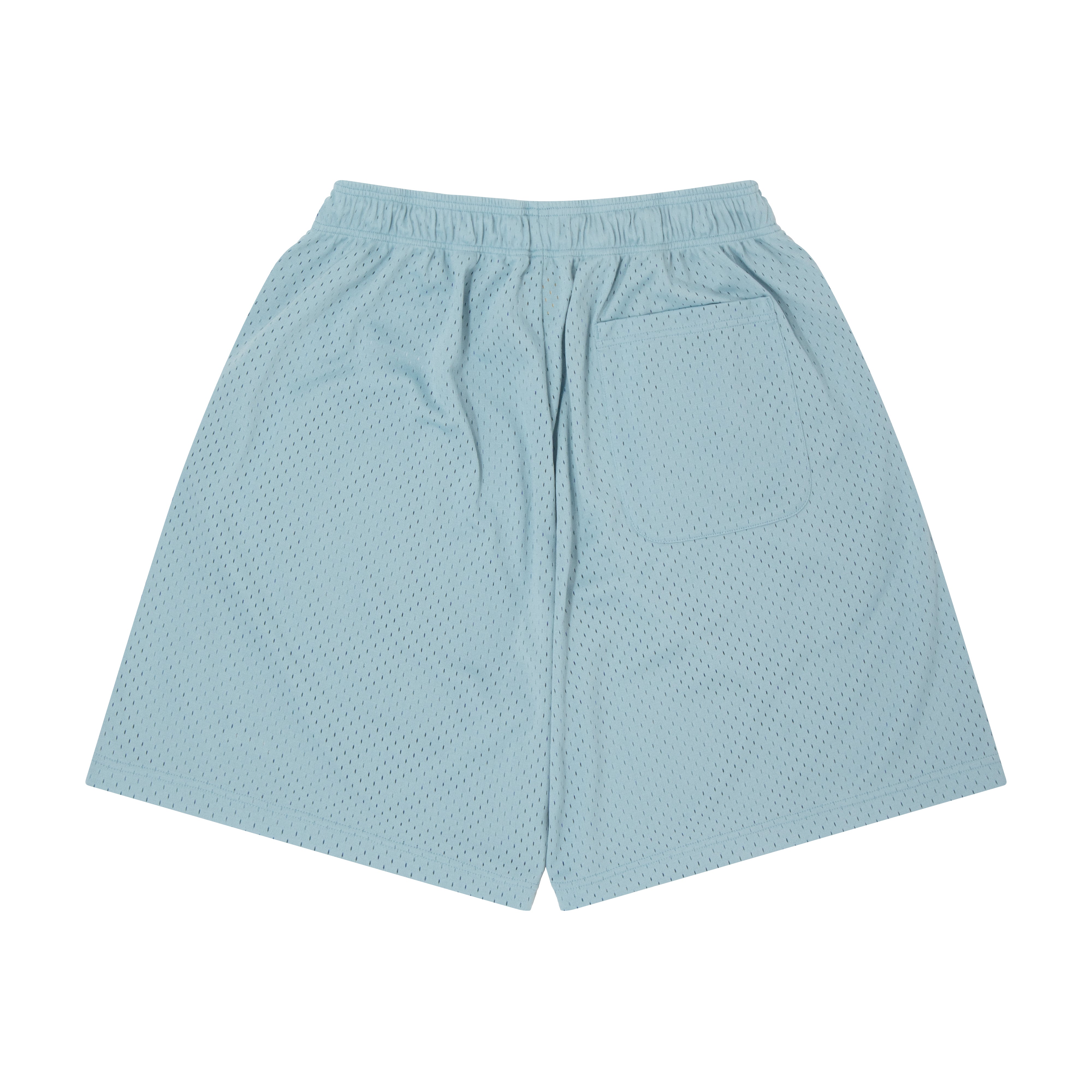 ballaholic-logo-mesh-zip-shorts-basketballshorts-hellblau-mit-schlitz image 2