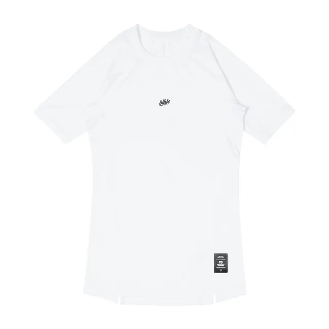 ballaholic-compression-short-sleeve-tops-kompressionsshirt-weiss-print image 1