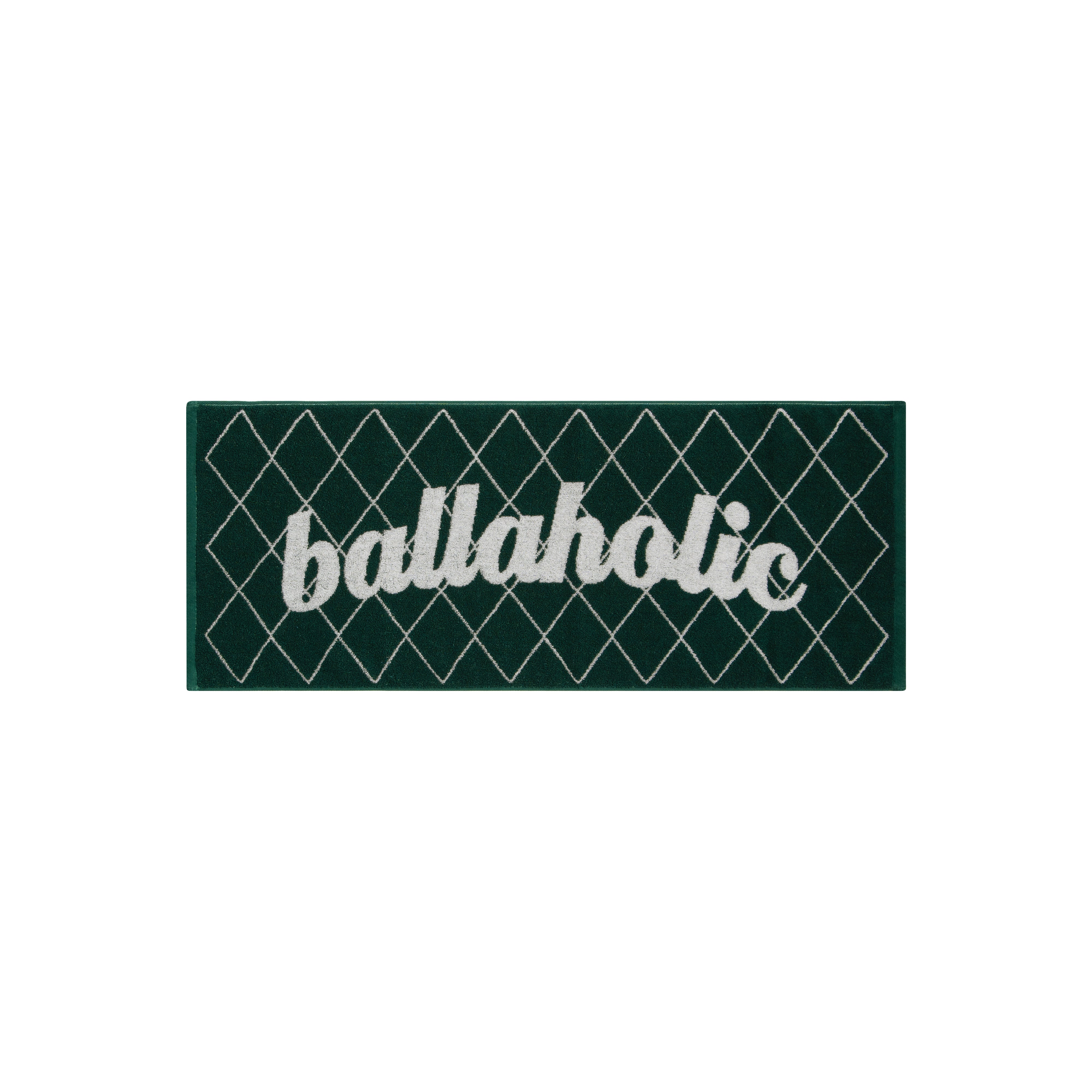 ballaholic-net-pattern-logo-towel-dunkelgr-n-wei image 1