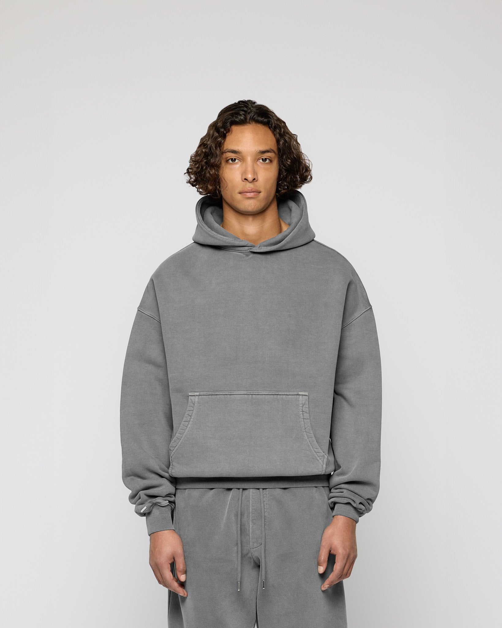 eightyfive-signature-oversized-hoodie-stone-grey-baumwolle image 2