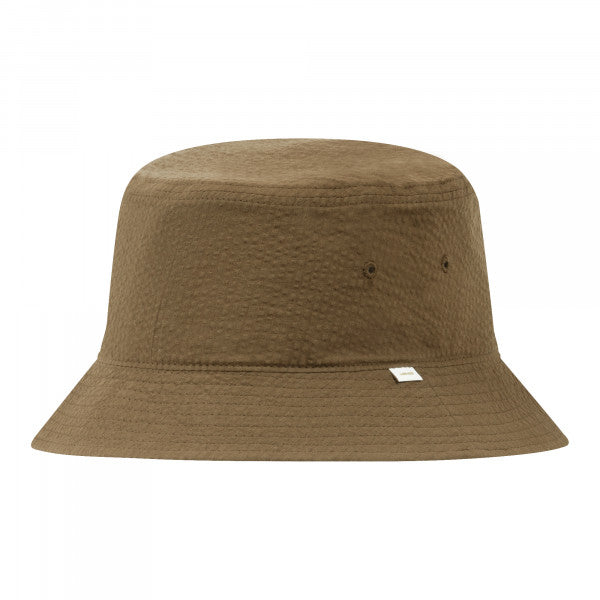 ballaholic-headwears-seersucker-bucket-hat-fischerhut-khaki image 1