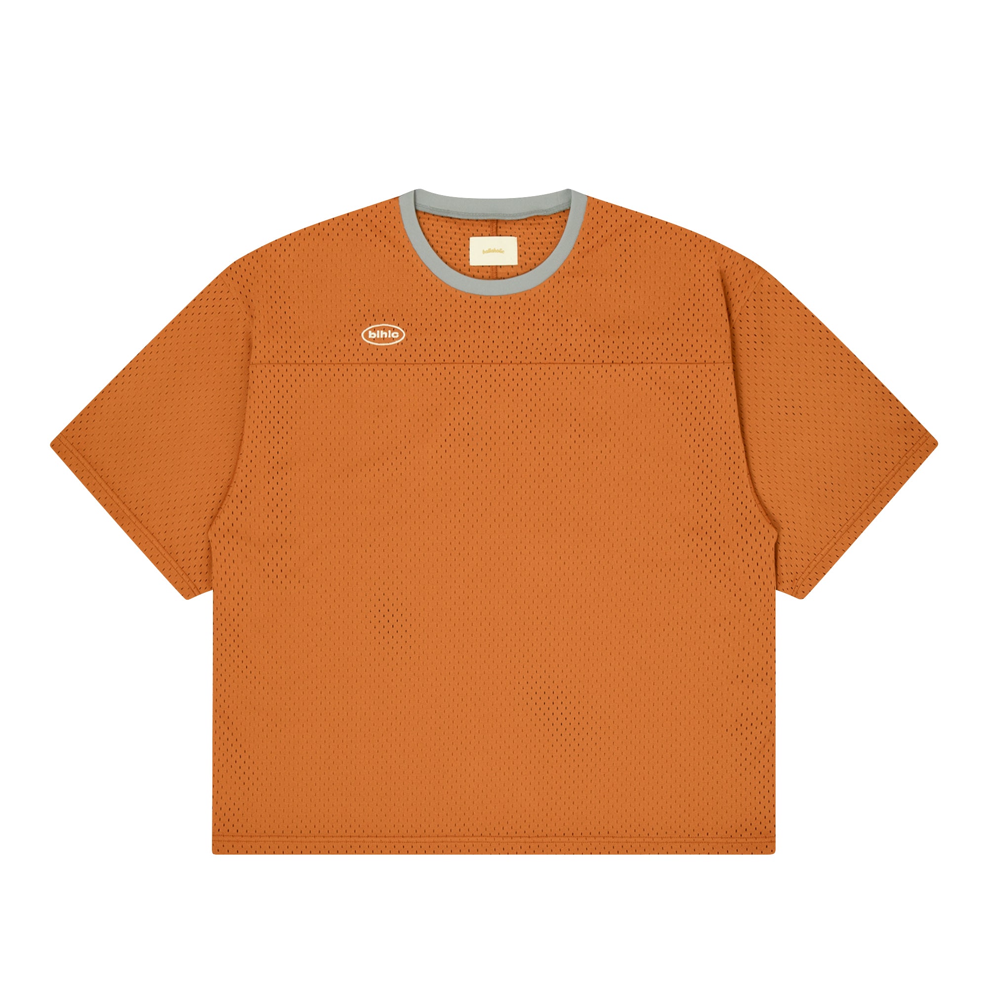 ballaholic-blhlc-oval-logo-mesh-tee-t-shirt-ginger image 1