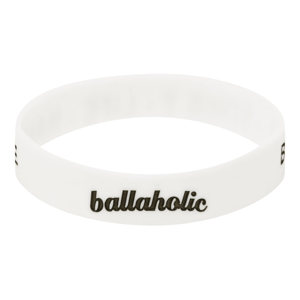 ballaholic-l-i-fe-rubberband-armband-weiss-logo image 1