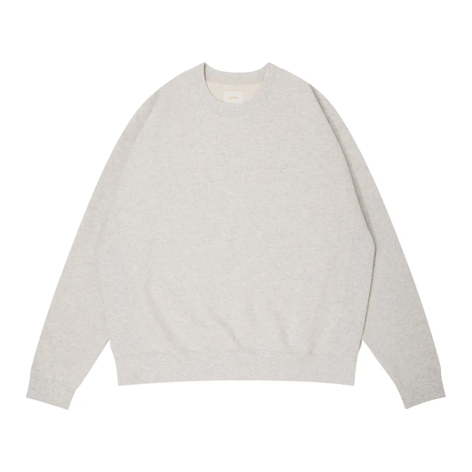 ballaholic-small-logo-crew-sweatshirt-ash-pullover image 1