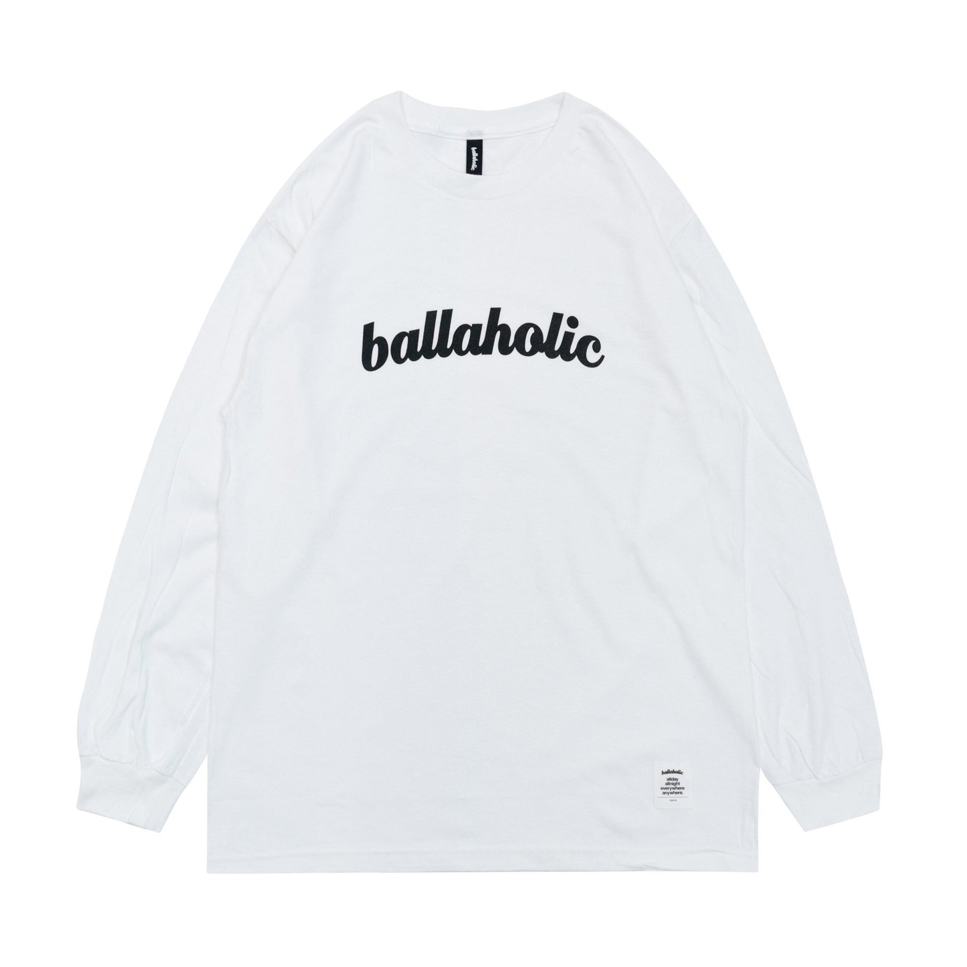 ballaholic-logo-long-tee-longsleeve-white-baumwolle image 1