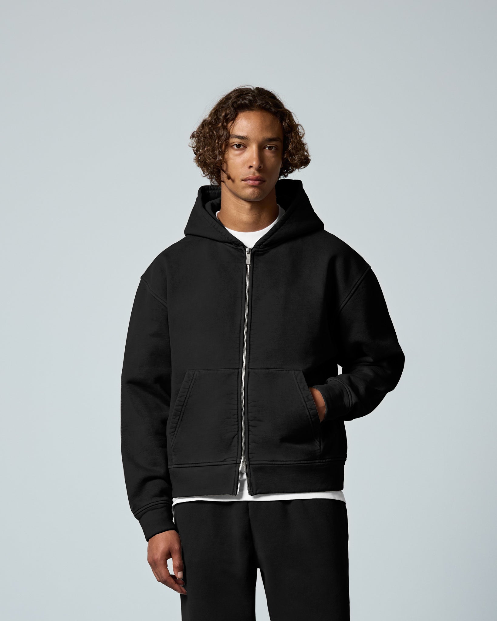 eightyfive-signature-heavy-zip-hoodie-schwarz-m image 3