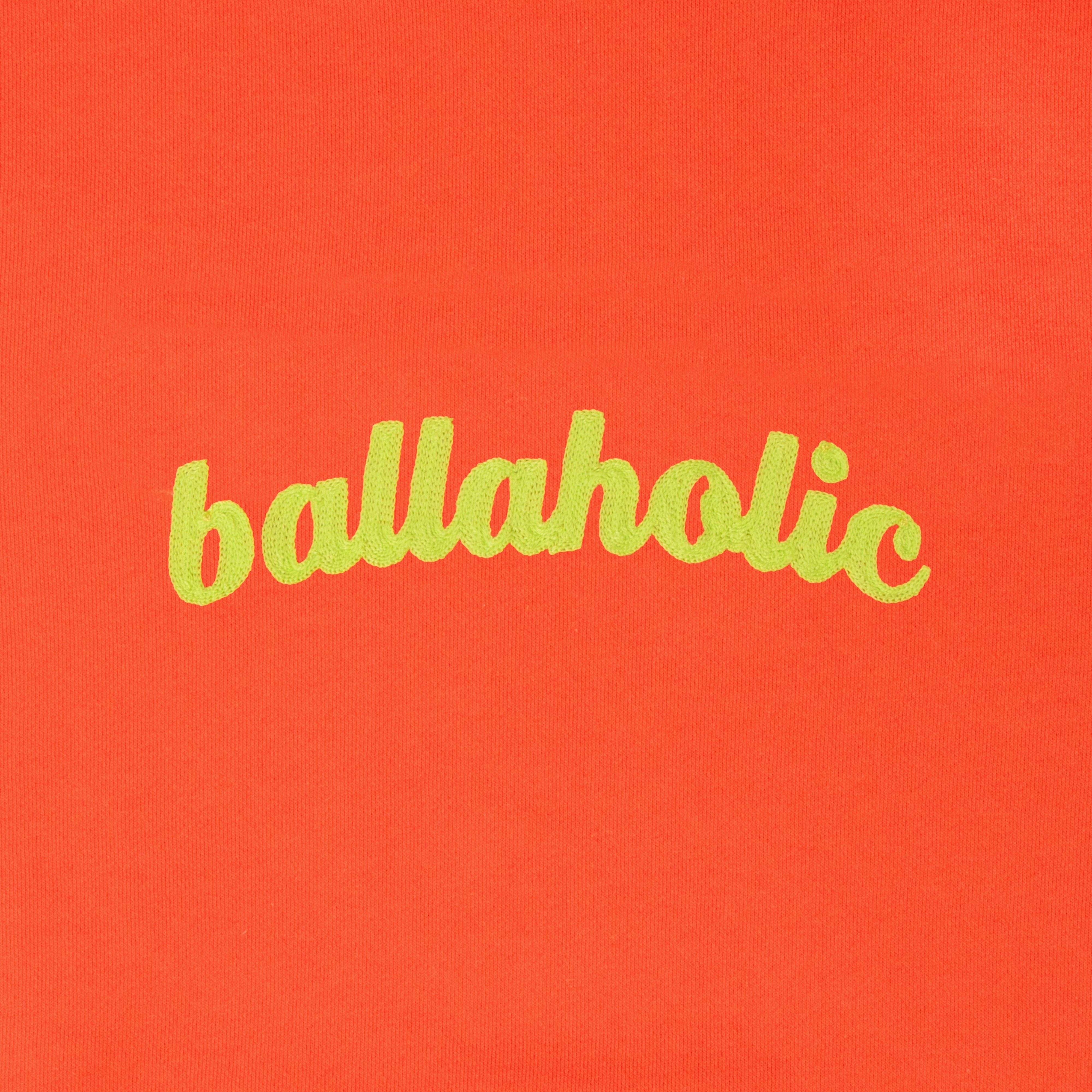 ballaholic-logo-sweat-hoodie-kapuzenpullover-orange-stick image 2