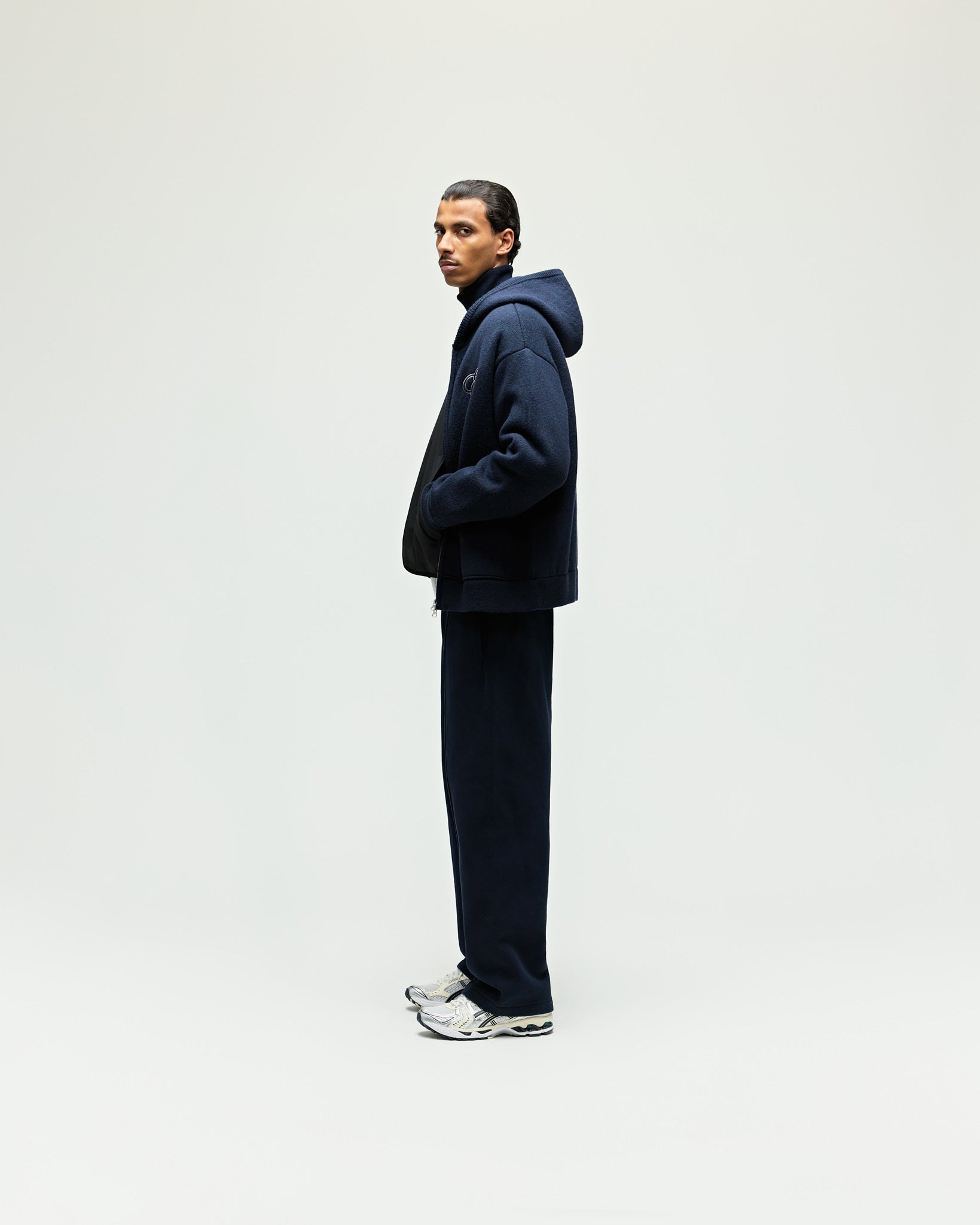 eightyfive-knitted-heavy-zip-hoodie-navy-wolle-relaxed image 5