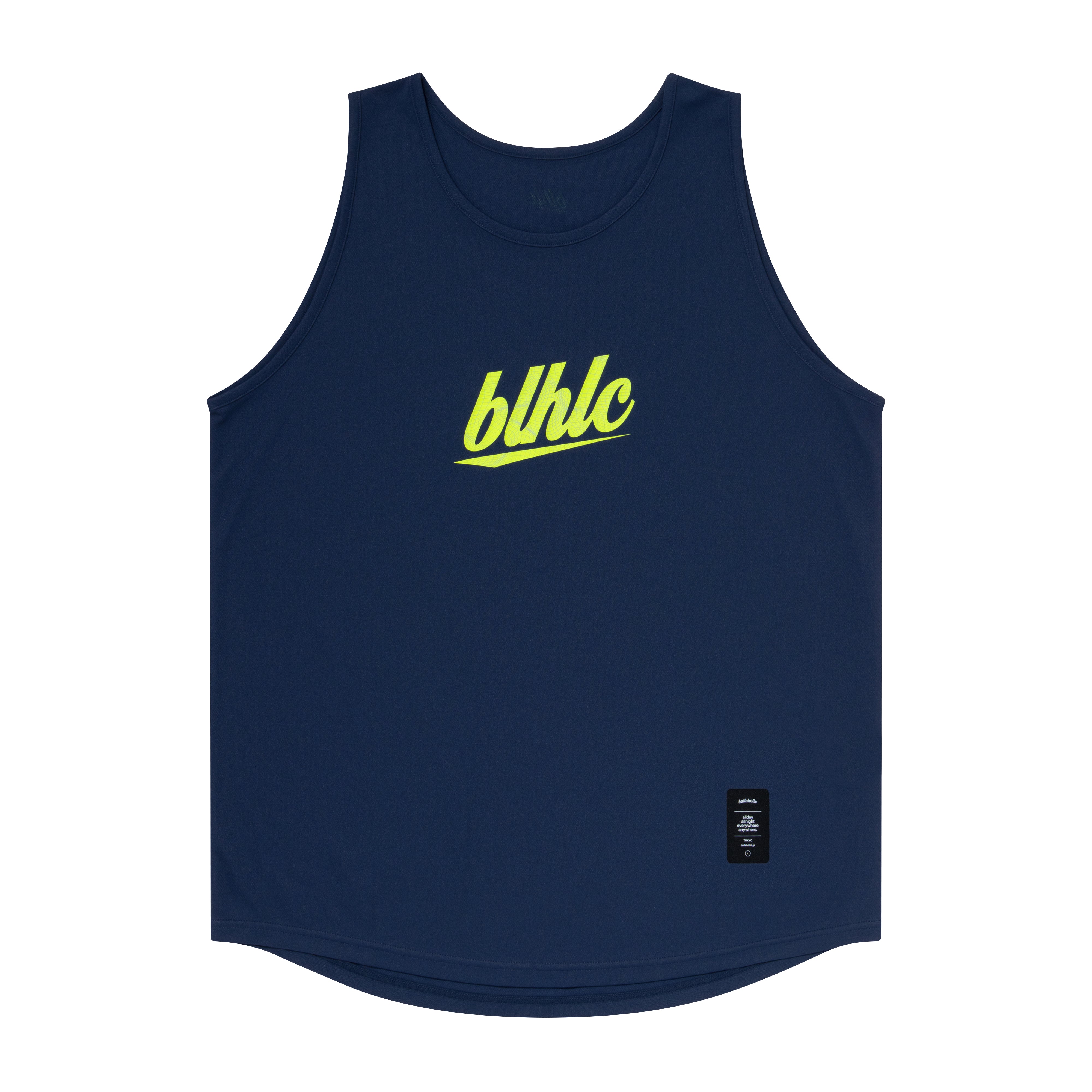 ballaholic-3d-net-blhlc-tank-top-navy-lime-grau-custom image 1