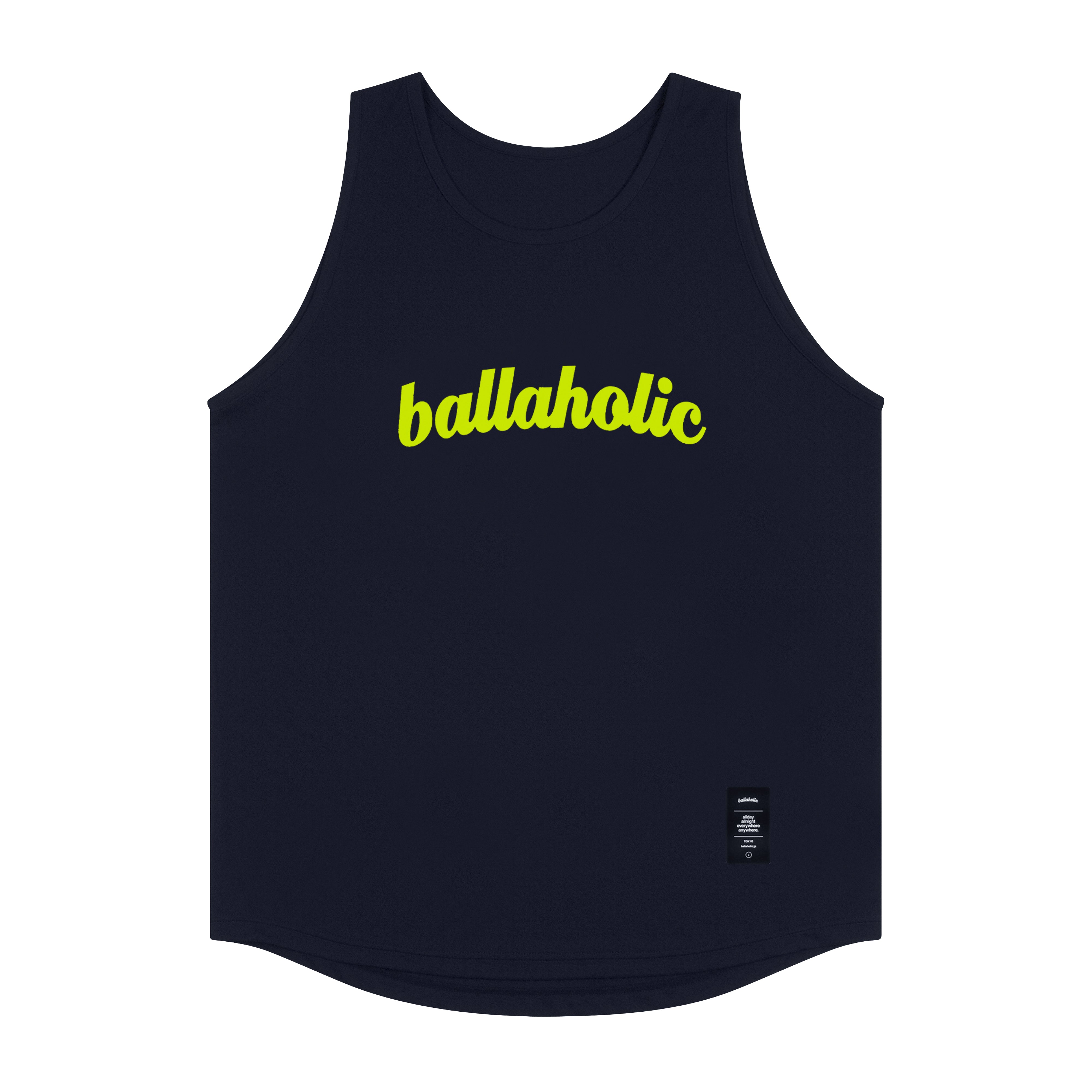 ballaholic-tanks-logo-tank-top-tr-gershirt-night-sky-neon-yellow image 1