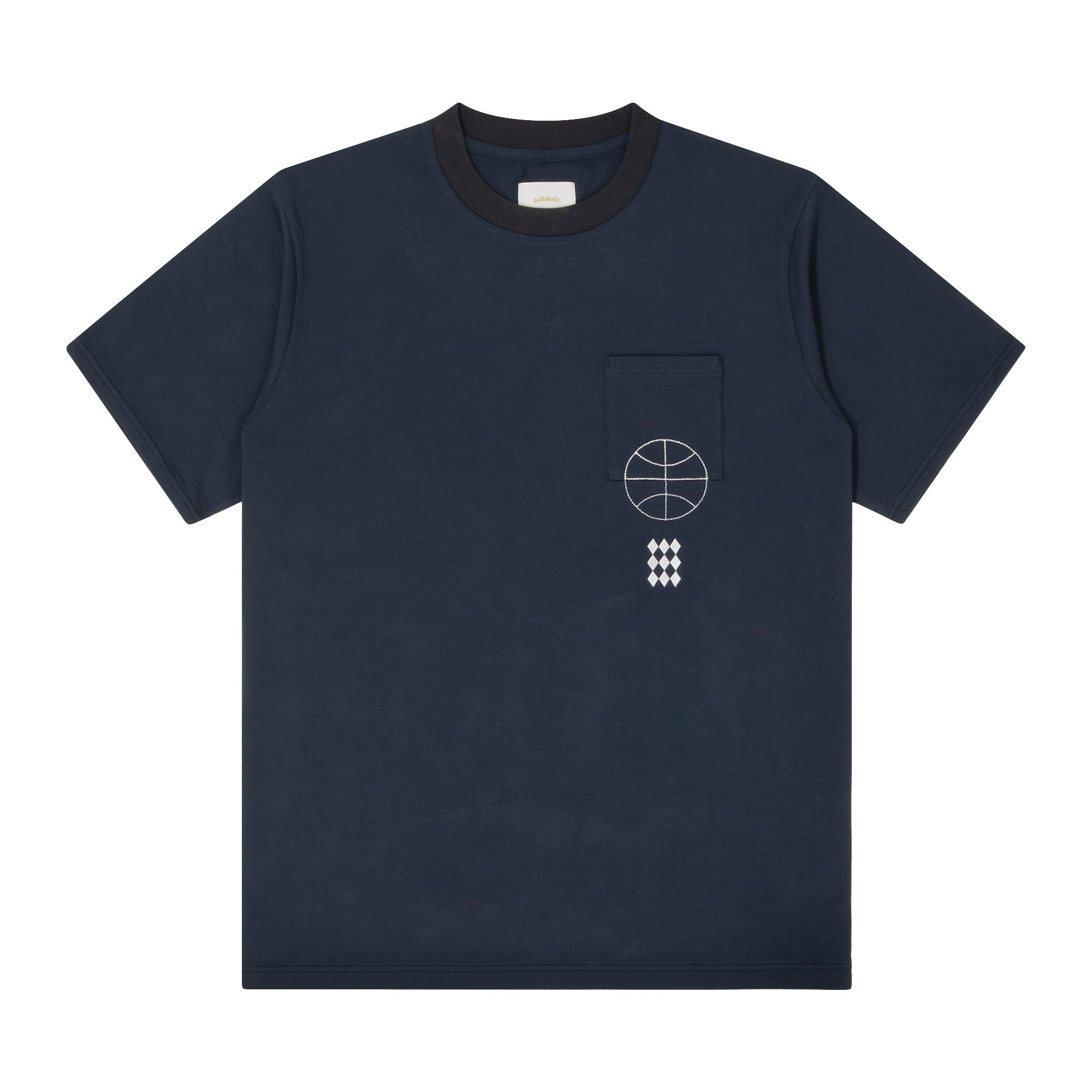 ballaholic-cotton-tees-paint-pocket-tee-navy-t-shirt image 1
