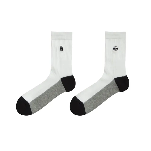 ballaholic-socks-b-ball-mid-crew-socken-white-basketball image 1