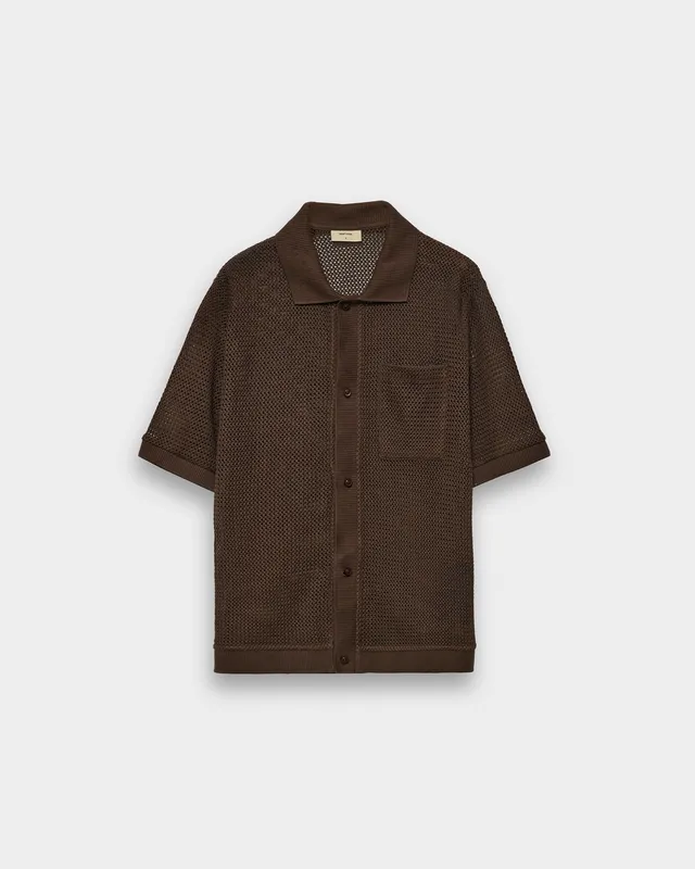 eightyfive-crochet-shirt-brown-regular-fit-baumwolle image 1