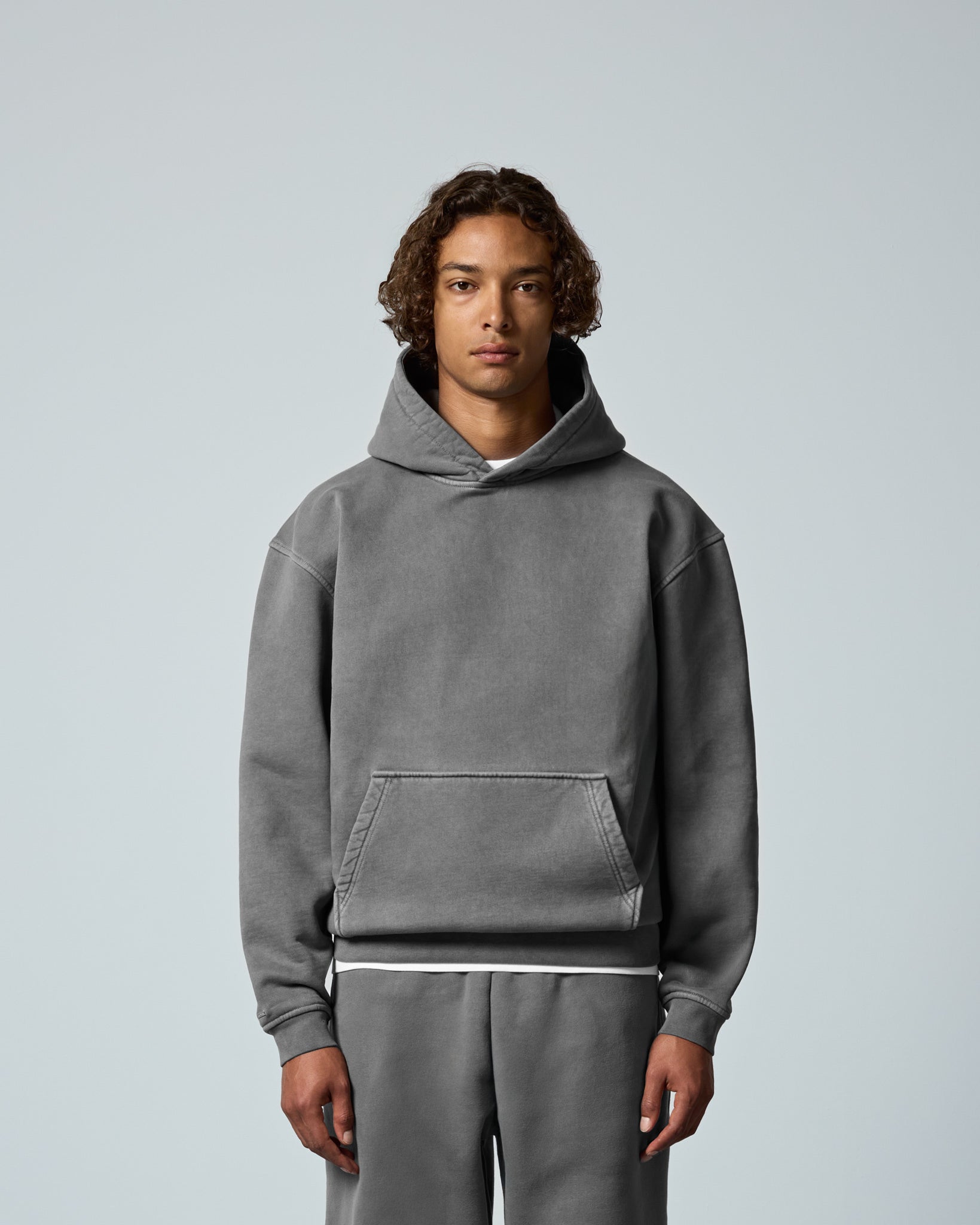 eightyfive-signature-heavy-hoodie-hoodie-stone-grey-490gsm image 3