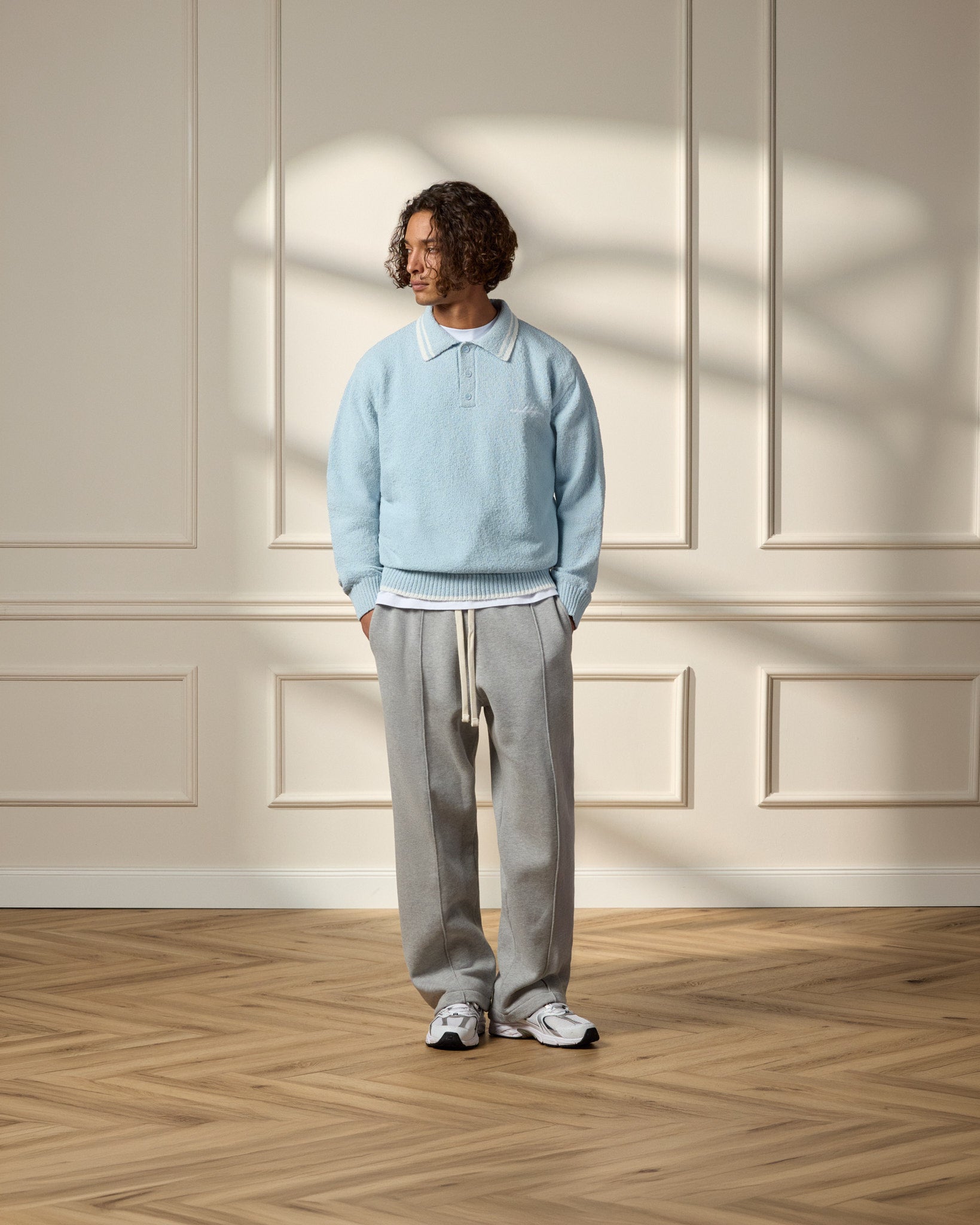 eightyfive-boucle-polo-longsleeve-polo-babyblue-regular image 4