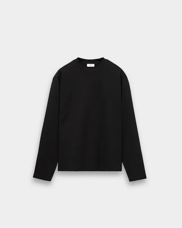 eightyfive-signature-longsleeve-shirt-schwarz-baumwolle image 1