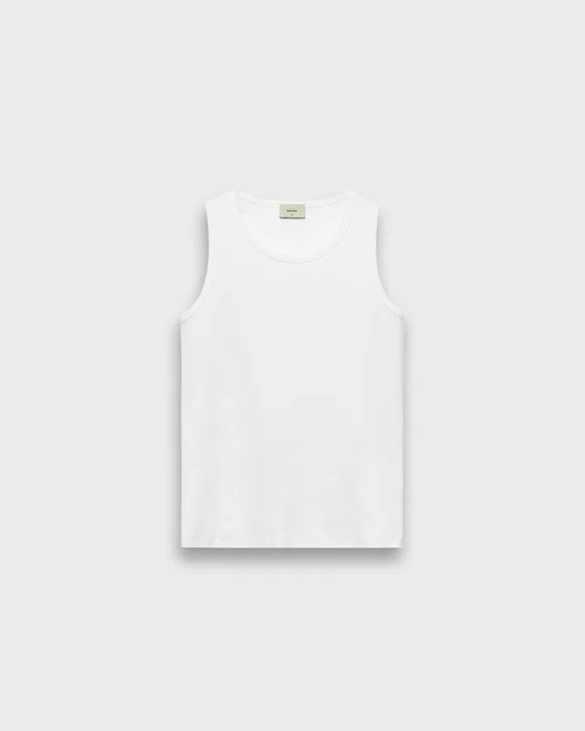 eightyfive-tops-signature-tanktop-white-slim-fit-baumwolle image 1