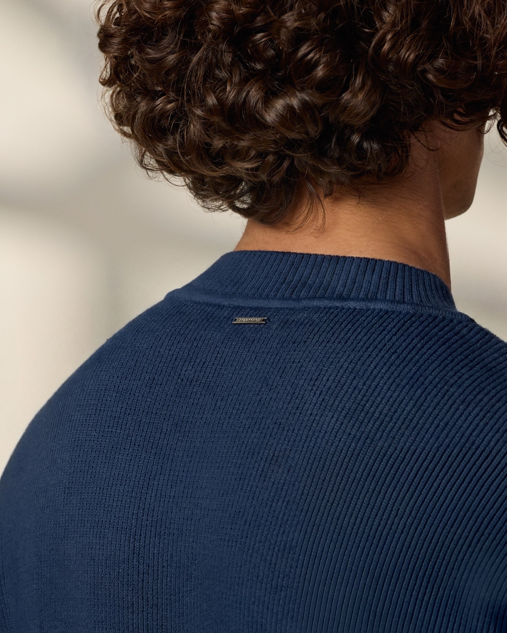 eightyfive-knitted-henley-polo-t-shirt-navy-baumwolle image 7