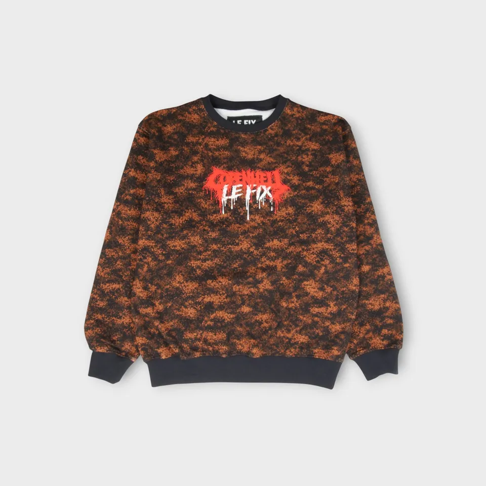 le-fix-x-copenhell-crewneck-camo-sweatshirt-limitiert image 1