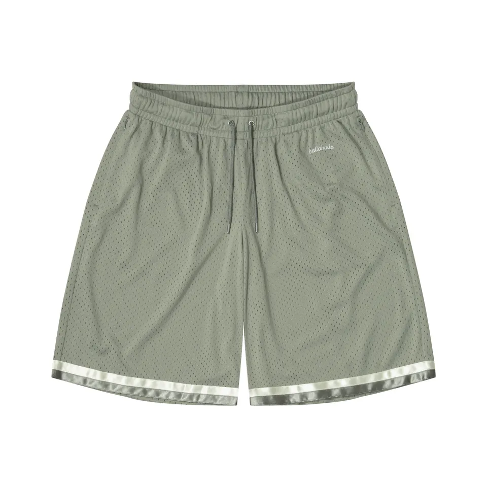ballaholic-tape-mesh-zip-shorts-shorts-grau-mit-zip image 1