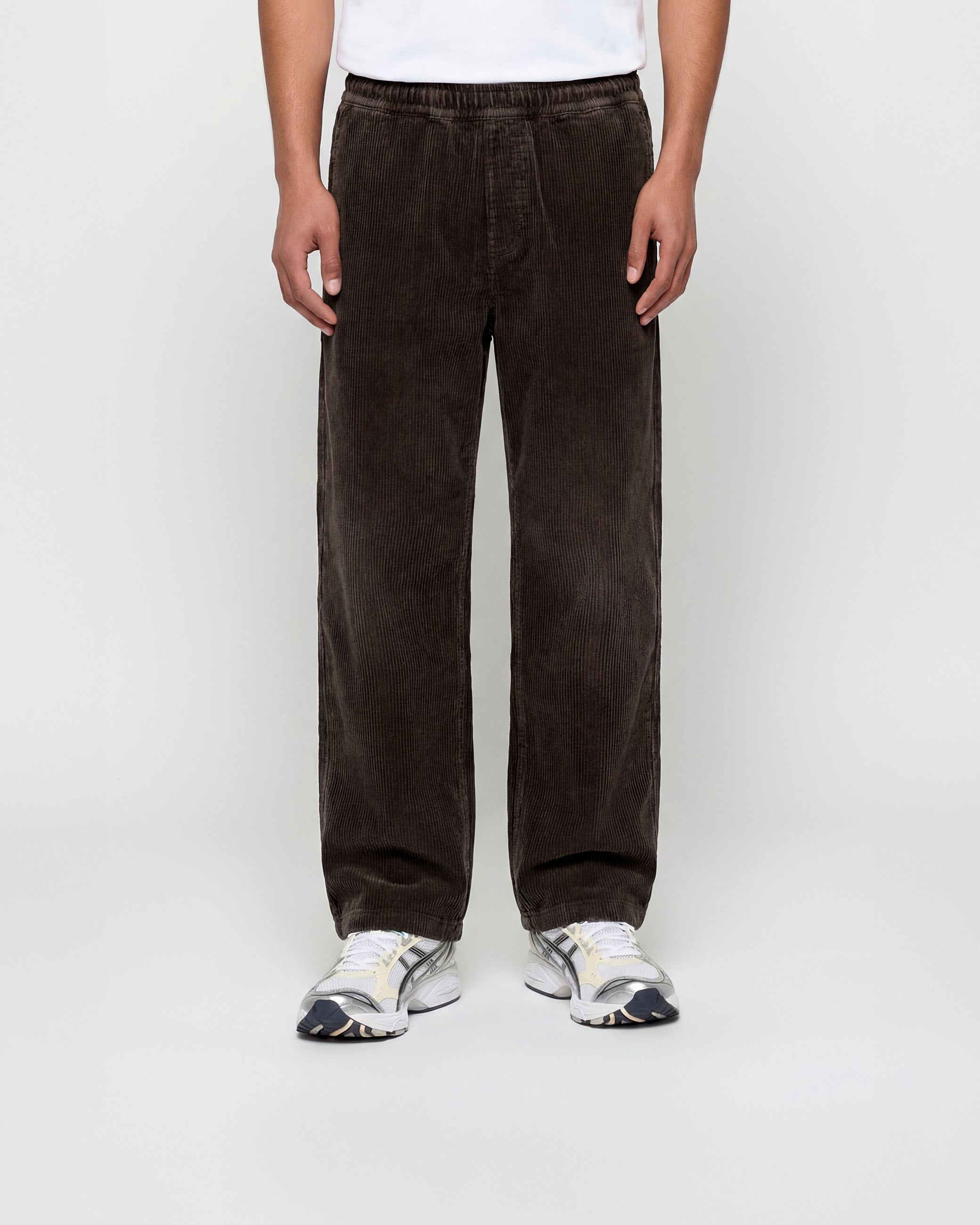 eightyfive-bottoms-corduroy-pants-hose-brown-cord-elastikbund image 3